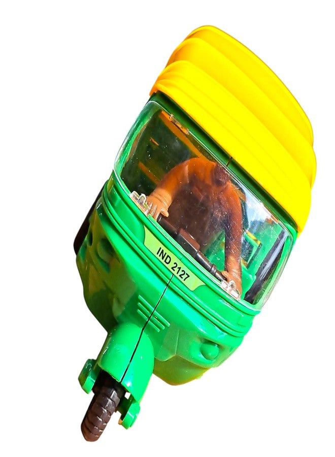 JNiL Friction Powered Auto Rickshaw Toys for Kids (Yellow and Green) - Image 2